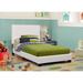 Latitude Run® Eibhlin Upholstered Platform Bed Metal in White | 47.25 H x 64.25 W x 86.5 D in | Wayfair 854B16FF57C24525ABFE9DA6CBAC2CF9