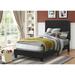 Latitude Run® Eibhlin Upholstered Platform Bed Metal in Black | 47.25 H x 64.25 W x 86.5 D in | Wayfair 55FE232F8A754AAF8AF3922A32F6A063