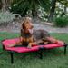 Lucky Dog Comfort Cot Polyester in Red | 7.5 H x 22.4 W x 35.2 D in | Wayfair CMB 10136