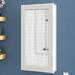Winston Porter Searle Medicine Cabinet 16-inch - Assembled Bathroom Wall Cabinet w/ Mirrored Doors Wood in White | 30 H x 16 W x 4.75 D in | Wayfair