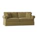 Darby Home Co Thames 88" Rolled Arm Slipcovered Sofa w/ Reversible Cushions Polyester/Other Performance Fabrics in Yellow | Wayfair