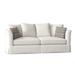 Rosecliff Heights Charlene 85" Flared Arm Sofa Bed w/ Reversible Cushions Polyester/Other Performance Fabrics in White | Wayfair