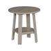 Ebern Designs Allicia Plastic Outdoor Side Table Plastic in Gray | 28 H x 21 W x 21 D in | Wayfair AD4868E679BD4B1BA55E4A052DB698B3