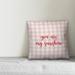 Ebern Designs Amare You are My Sunshine Throw Pillow Polyester in Red | 16 H x 16 W in | Wayfair 322E3C646AE04074AA21FAE74E54B226