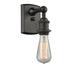 Williston Forge Rithland 1-Light Dimmable Armed Sconce Metal in Brown | 7 H x 4.5 W x 5.5 D in | Wayfair 69079249E39D4561B900DF0BD363BF19