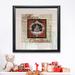 The Holiday Aisle® 'Farmhouse Christmas' Painting Canvas/Paper, Glass in Red | 26.5 H x 26.5 W x 1.5 D in | Wayfair