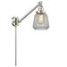 Latitude Run® Vinson Vintage 1 - Light Swing Arm Lamp Glass/Metal in Gray | 25 H x 6.25 W x 35 D in | Wayfair 013DFE3B9F4346AD890D583C2FC24EF8