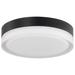 Orren Ellis Pavillion 1 - Light LED Flush Mount Glass in Black | 3.13 H x 10.75 W x 10.75 D in | Wayfair DE8FE57C07D1457C8449248E357DC3BC