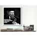 Winston Porter Icons, Heroes & Legends Nostradamus Quote Graphic Art on Canvas in Black/White | 26 H x 26 W x 1.5 D in | Wayfair