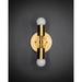 Everly Quinn Canaday 2 - Light Dimmable Armed Sconce Metal in Yellow | 7 H x 5 W x 6.5 D in | Wayfair E0FA8AD70C594DAA8782C0E49EED4E48