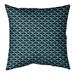 Latitude Run® Avicia Bats Indoor/Outdoor Throw Pillow Polyester/Polyfill blend in Blue | 18 H x 18 W x 9.5 D in | Wayfair