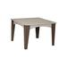 Ebern Designs Maltare Square 30" Outdoor Table Plastic in Gray/Brown | 30 H x 44 W x 44 D in | Wayfair 018213CAD2D74588A624CE5A484DA298