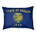 Tucker Murphy Pet™ Burien Oregon Flag Designer Pillow Fleece, Polyester | 9.5 H x 29.5 W x 19.5 D in | Wayfair AC9A32C6E53C48FEBB35DCC4DFB67B76