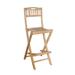 Arlmont & Co. Broseley 29" Patio Bar Stool Wood in Brown/White | 45 H x 22 W x 18 D in | Wayfair 6688D7CF7CEB4F659E0EA9C2848B341E
