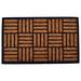 Fleur De Lis Living Needville Criss Cross 30 in. x 18 in. Non-Slip Outdoor Door Mat Coir, Rubber | Rectangle 1'6" x 2'6" | Wayfair