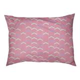 Tucker Murphy Pet™ Chelan Lined Chevrons Indoor Dog Pillow Polyester in Pink/Indigo | 6 H in | Wayfair 40897FF719E140808C77CA7C1D66411E