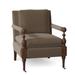 Armchair - Fairfield Chair Leslie 31.5" Wide Slipcovered Armchair Polyester/Other Performance Fabrics in Gray/Brown | Wayfair