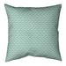 Latitude Run® Avicia Chevrons Indoor/Outdoor Throw Pillow Polyester/Polyfill blend in Green | 18 H x 18 W x 9.5 D in | Wayfair