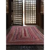 Pink 90 x 0.5 in Area Rug - Highland Dunes Bloomfield Southwestern Hand-Knotted Wool Area Rug Polyester/Cotton | 90 W x 0.5 D in | Wayfair