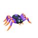 The Holiday Aisle® 8 Foot Long Halloween Spider Inflatable Polyester in Black/Indigo/Orange, Size 20.0 H x 96.5 W x 56.0 D in | Wayfair 200279