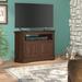 Foundry Select Rafeef Solid Wood Corner TV Stand for TVs up to 43" Wood in Brown | 27 H in | Wayfair 4E05CC2FE65A486E9BE95C3EF6D3282F