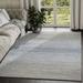 Blue 72 x 0.4 in Area Rug - Highland Dunes Woodstock Striped Gray/Area Rug Polyester/Polypropylene | 72 W x 0.4 D in | Wayfair