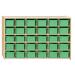 Wood Designs Contender 30 Compartment Cubby w/ Bins Wood in Green | 33.875 H x 50.75 W x 12 D in | Wayfair C16039LGF-C5