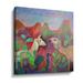 Ebern Designs Meilani the Camel & the Llama Graphic Art on Canvas in Red | 24 H x 24 W x 2 D in | Wayfair 878F83B17F4049FEB732F5727CDF68C1