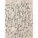 White 24 x 0.35 in Indoor Area Rug - East Urban Home Abstract Beige/Black Area Rug Polyester/Wool | 24 W x 0.35 D in | Wayfair