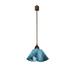 World Menagerie Sapin Lily 1-Light Novelty Pendant Glass in Gray/Blue | 6.5 H x 11 W x 11 D in | Wayfair B438366FCBBE49E09496EBD9065D3C44
