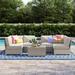 Sol 72 Outdoor™ Widener Fully Assembled 4 - Person Seating Group w/ Cushions |Pre-built outdoor sofa in Gray | 26 H x 135 W x 61 D in | Wayfair