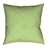 Latitude Run® Avicia Throw Pillow Polyester/Polyfill blend in Orange/Green/White | 36 H x 36 W x 14 D in | Wayfair 26FCAFD0335F4007A024F0C58A306E55