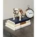 Winston Porter Baccarin English Bulldog Statue Resin, Silicone in White/Brown | 8.07 H x 5.9 W x 9.05 D in | Wayfair