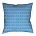 Latitude Run® Avicia Geometric Throw Pillow Polyester/Polyfill blend in Green/White/Blue | 36 H x 36 W x 14 D in | Wayfair