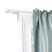 Red Barrel Studio® Doan Smart Easy Install Cafe Window Curtain Single Rod Metal in White | 4 H x 48 W x 2.25 D in | Wayfair 07316106845-5