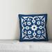 Charlton Home® Malott Tile Throw Pillow Cover Polyester in Blue | 20 H x 20 W x 1.5 D in | Wayfair E90732F1F4464354AC6DD58A551A3B64