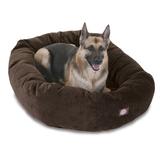 Majestic Pet Products Oval Pet Bed Polyester/Faux Suede in Red/White | 11 H x 36 W x 52 D in | Wayfair 78899552854