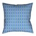 Latitude Run® Avicia Indoor/Outdoor Throw Pillow Polyester/Polyfill blend in Blue/Yellow | 16 H x 16 W x 3 D in | Wayfair