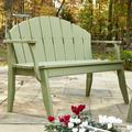 Latitude Run® Boganville Garden Outdoor Bench Wood/Natural Hardwoods in Green | 36.75 H x 41 W x 24 D in | Wayfair 55468F0F12B14BD79415CF895A9BC4BA