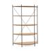 Joe Ruggiero Collection Baldwin 67" H x 55.44" W Etagere Bookcase Wood in Orange | 67 H x 55.44 W x 17.5 D in | Wayfair JR005-19-Maple-S