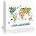 East Urban Home 'Animals World Map' Graphic Art Canvas/Metal in White | 36 W x 1.5 D in | Wayfair C48483E4DC034F4EAB0C0BACB82308E1