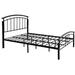 Winston Porter Grenshaw Platform Bed Metal in Black | 46 H x 55 W x 78 D in | Wayfair 2FAFAC82B8524597B38BC819B834FA39