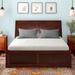 Red Barrel Studio® Yailynn Solid Wood Storage Bed Wood in Brown | 44.25 H x 55.63 W x 85.13 D in | Wayfair EB78D4920C4A4353AF5D7661C1BD65BC