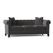 Willa Arlo™ Interiors Caspar 82" Velvet Rolled Arm Chesterfield Sofa w/ Reversible Cushions | 30 H x 82 W x 38 D in | Wayfair