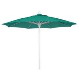 Arlmont & Co. Maria 7.5' Market Umbrella Metal in White | Wayfair 81BDFBFAE51540509D85A140A54521D1