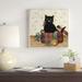 East Urban Home Christmas Kitty IV by Carter Brown - Print Paper in Black/Brown | 26 H x 26 W x 1.5 D in | Wayfair 00273819A591493689E7798707489753