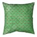 Latitude Run® Avicia Sea Otters Square Pillow Cover & Insert Polyester/Polyfill in Green | 9.5 H x 9.5 W x 3 D in | Wayfair