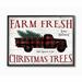 The Holiday Aisle® Farm Fresh Christmas Trees - Textual Art Print Wood in Brown | 16 H x 20 W x 1.5 D in | Wayfair B2132BC02656435F82C308DBA2601FFE