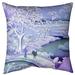 East Urban Home Meguro Drum Bridge & Sunset Hill Euro Pillow Cover Polyester in Blue/Indigo | 26 H x 26 W x 2 D in | Wayfair