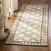 Green/Orange 30 x 0.25 in Area Rug - Winston Porter Taran Hand-Hooked Ivory/Sage Area Rug Polypropylene | 30 W x 0.25 D in | Wayfair EZC430B-210